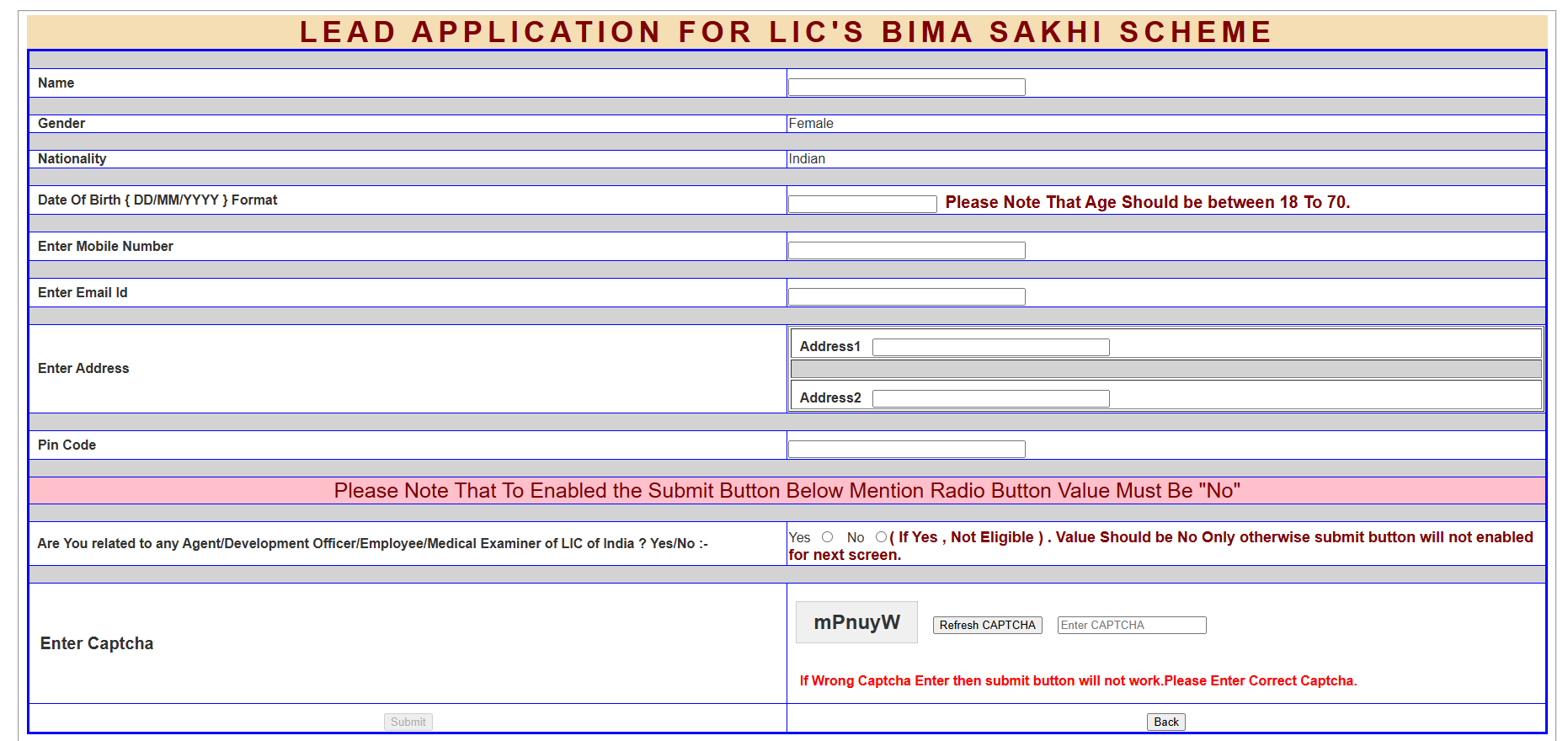 महिलाओं के लिए सुनहरा मौका! LIC की 'बीमा सखी योजना 2025' से हर महीने होगी ₹7000 की कमाई 1 Lead Application For LIC's Bima Sakhi Scheme